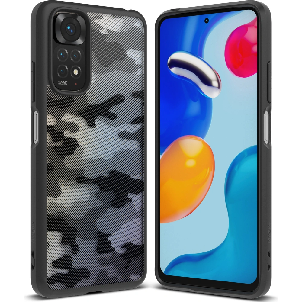 Hurtownia GSM - Etui Ringke Fusion Redmi Note 11/11S Matte Camo (Moro) Černé - RGK1590MCBLK - {ean13} - Hurt