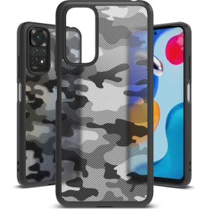 Hurtownia GSM - Etui Ringke Fusion Redmi Note 11/11S Matte Camo (Moro) Černé - RGK1590MCBLK - {ean13} - Hurt