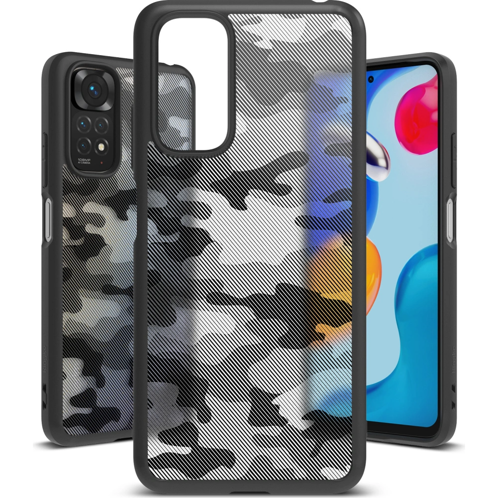 Hurtownia GSM - Etui Ringke Fusion Redmi Note 11/11S Matte Camo (Moro) Černé - RGK1590MCBLK - {ean13} - Hurt