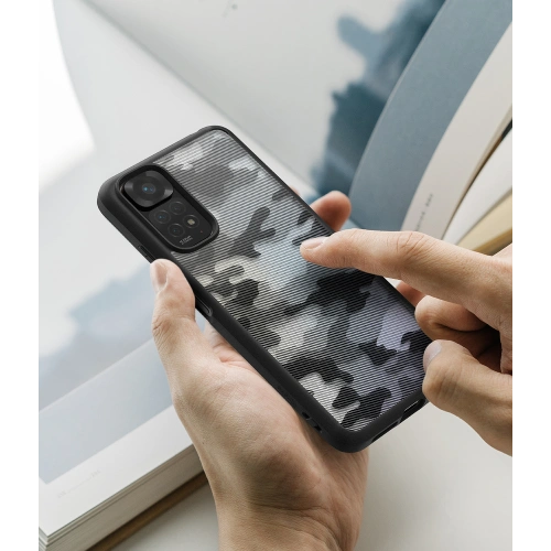 Etui Ringke Fusion Redmi Note 11/11S Matte Camo (Moro) Black