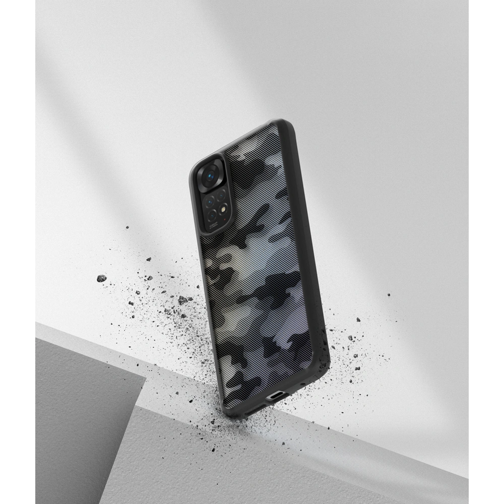 Hurtownia GSM - Etui Ringke Fusion Redmi Note 11/11S Matte Camo (Moro) Černé - RGK1590MCBLK - {ean13} - Hurt
