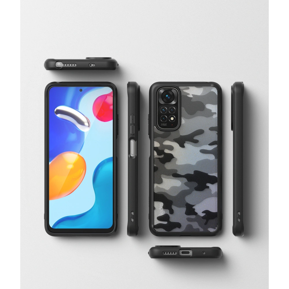 Hurtownia GSM - Etui Ringke Fusion Redmi Note 11/11S Matte Camo (Moro) Černé - RGK1590MCBLK - {ean13} - Hurt