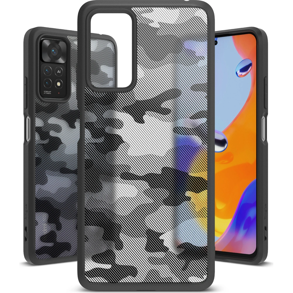 Hurtownia GSM - Etui Ringke Fusion Redmi Note 11 Pro/11E Pro Camo (Moro) černé - RGK1593MCL - {ean13} - Hurt