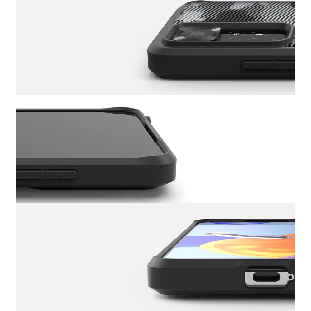 Hurtownia GSM - Etui Ringke Fusion Redmi Note 11 Pro/11E Pro Camo (Moro) černé - RGK1593MCL - {ean13} - Hurt
