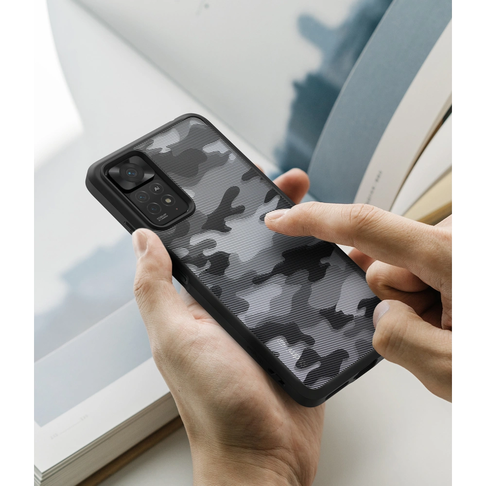 Hurtownia GSM - Etui Ringke Fusion Redmi Note 11 Pro/11E Pro Camo (Moro) černé - RGK1593MCL - {ean13} - Hurt