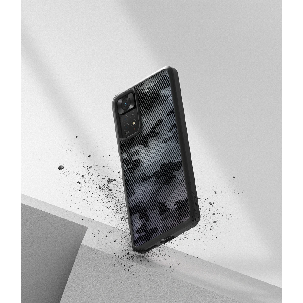 Hurtownia GSM - Etui Ringke Fusion Redmi Note 11 Pro/11E Pro Camo (Moro) černé - RGK1593MCL - {ean13} - Hurt