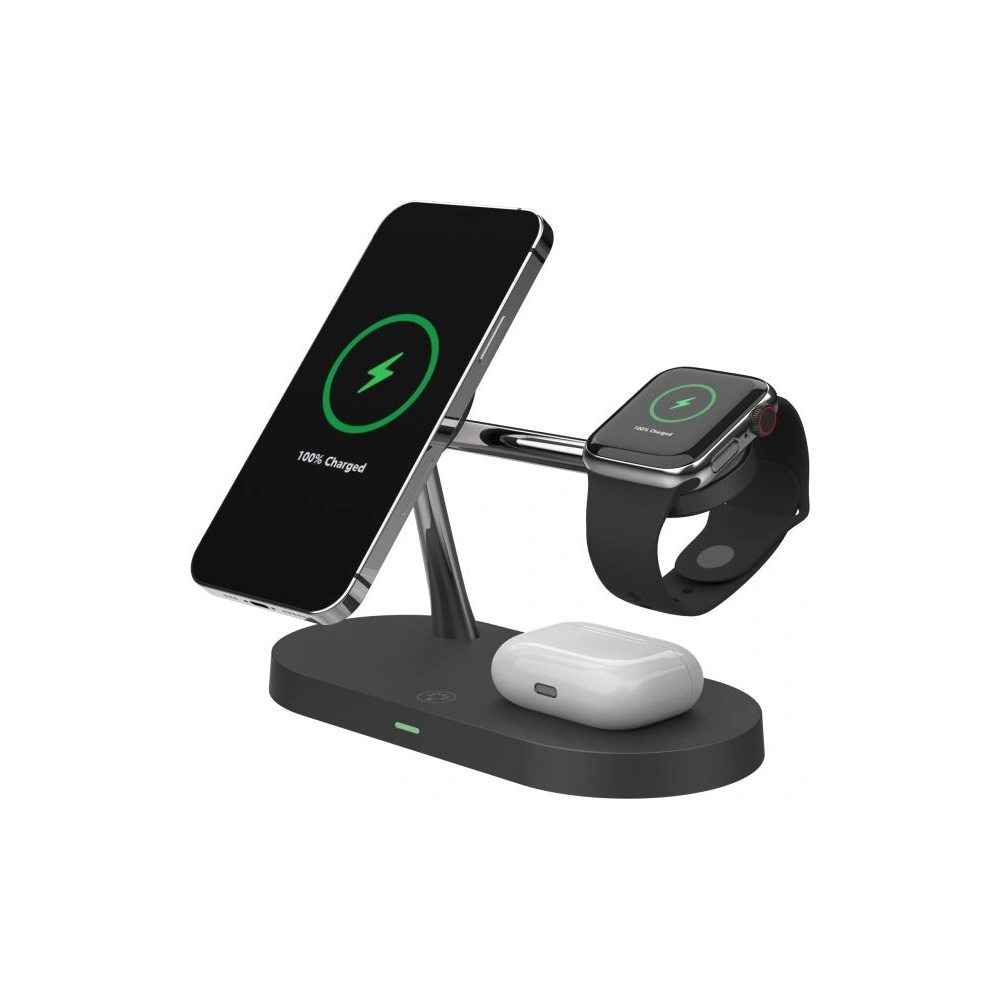 Hurtownia GSM - Bezdrátová nabíječka MagSafe Tech-Protect A14 3in1 Magnetic Wireless Charger Černá - THP1136BLK - {ean13} - Hurt
