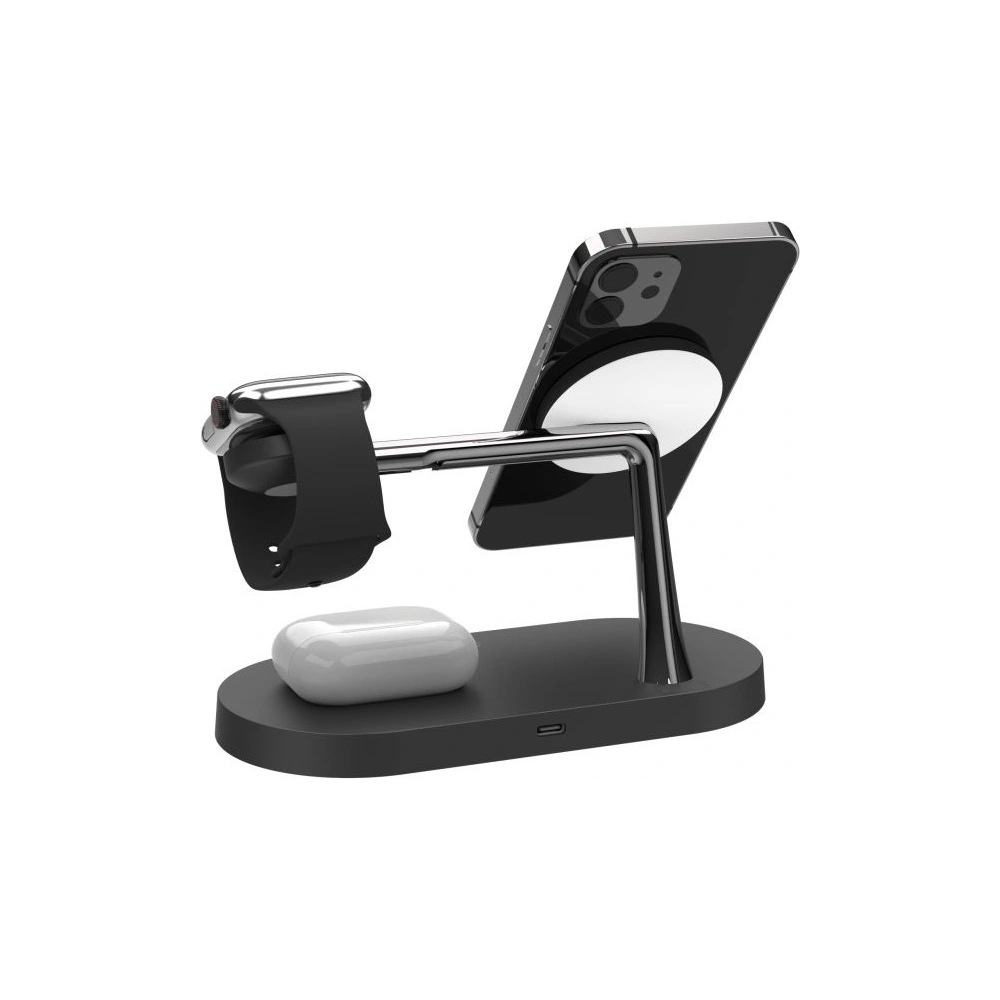 Hurtownia GSM - Bezdrátová nabíječka MagSafe Tech-Protect A14 3in1 Magnetic Wireless Charger Černá - THP1136BLK - {ean13} - Hurt