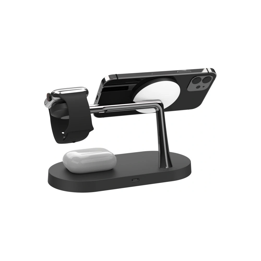 Hurtownia GSM - Bezdrátová nabíječka MagSafe Tech-Protect A14 3in1 Magnetic Wireless Charger Černá - THP1136BLK - {ean13} - Hurt
