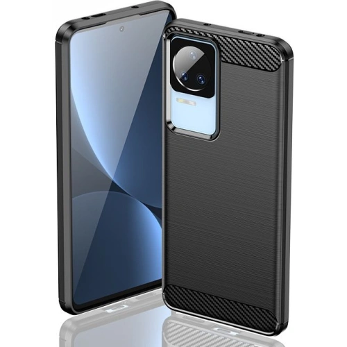 Etui Tech-Protect TPUCarbon POCO F4 5G Black