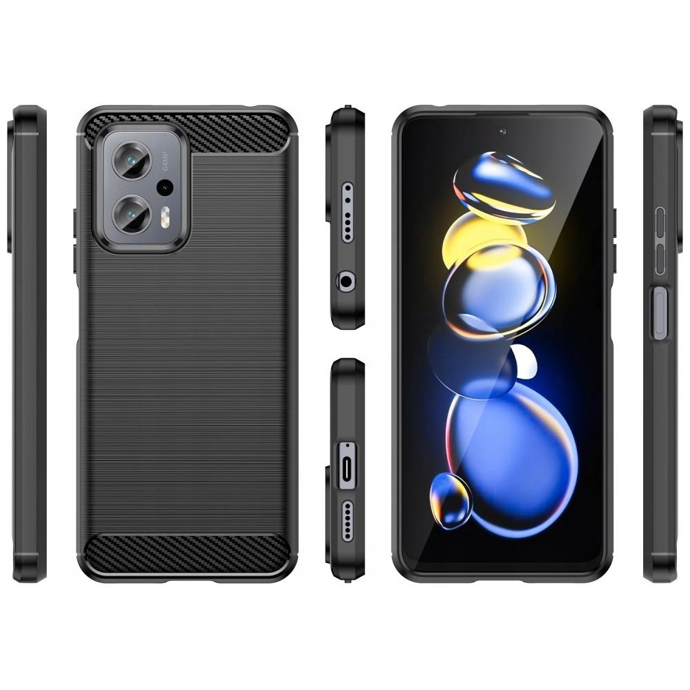 Etui Tech-Protect TPUCarbon POCO X4 GT Černá