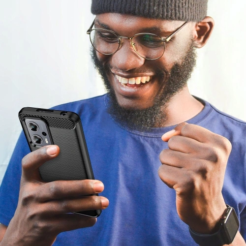 Etui Tech-Protect TPUCarbon POCO X4 GT Black