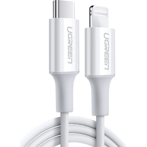 Kabel UGREEN US171 USB-C - Lightning MFi 3A 1.5m biały