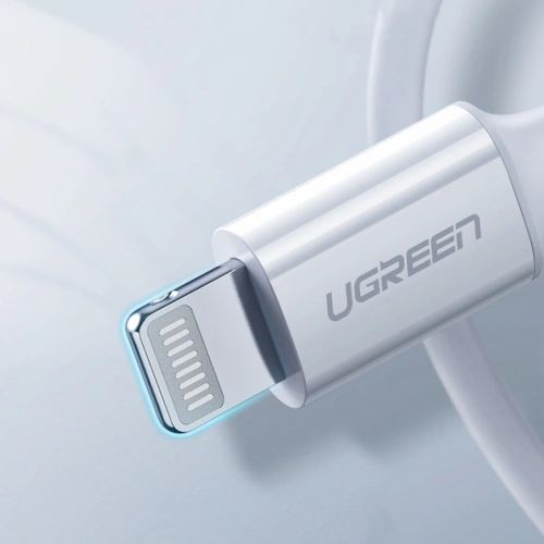 Kabel UGREEN US171 USB-C - Lightning MFi 3A 1.5m biały