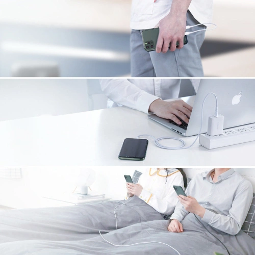 Kabel UGREEN US171 USB-C - Lightning MFi 3A 1.5m biały