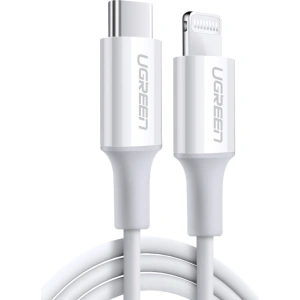 Kabel UGREEN US171 USB-C - Lightning MFi 3A 0.25m biały
