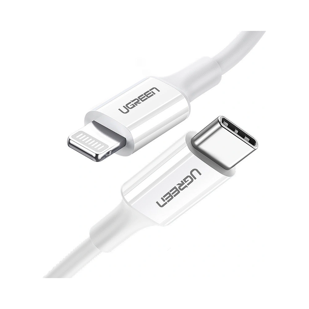Hurtownia GSM - Kabel UGREEN US171 USB-C - Lightning MFi 3A 0.5m bílý - UGR1292WHT - {ean13} - Hurt