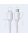 Hurtownia GSM - Kabel UGREEN US171 USB-C - Lightning MFi 3A 0.5m bílý - UGR1292WHT - {ean13} - Hurt