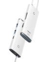 Hurtownia GSM - Hub 6w1 Baseus Lite Series, USB-C do 2x USB 3.0 + HDMI + USB-C + TF/SD (biały) - BSU3373WHT - {ean13} - Hurt