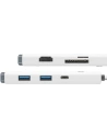Hurtownia GSM - Hub 6w1 Baseus Lite Series, USB-C do 2x USB 3.0 + HDMI + USB-C + TF/SD (biały) - BSU3373WHT - {ean13} - Hurt