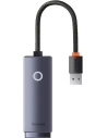 Adapter sieciowy Baseus Lite Series USB do RJ45, 1000Mbps (szary)