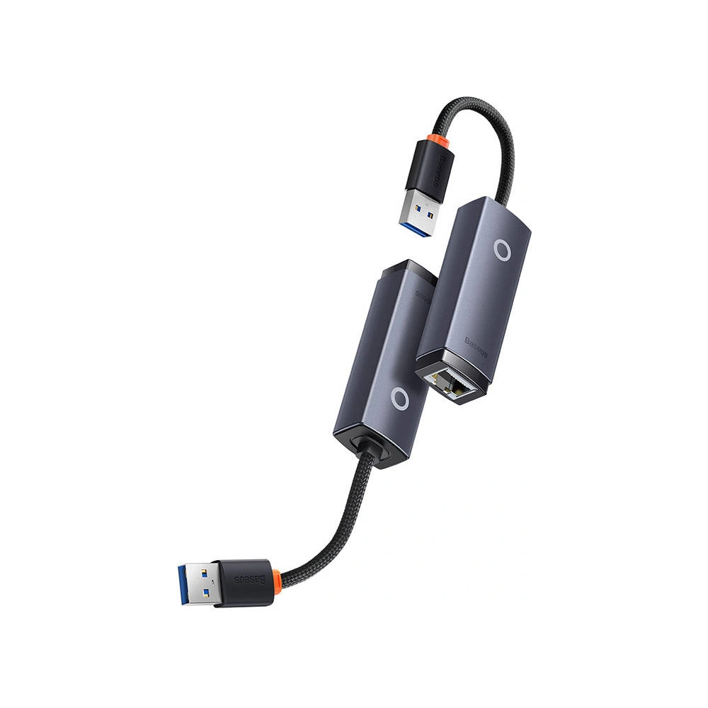Hurtownia GSM - Adapter sieciowy Baseus Lite Series USB do RJ45, 1000Mbps (szary) - BSU3374GRY - {ean13} - Hurt