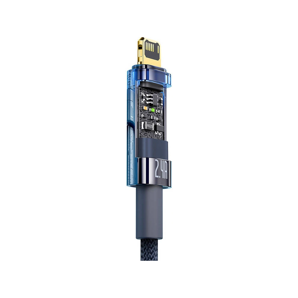 Hurtownia GSM - Kabel Baseus Explorer USB - Lightning 2.4A 1m (niebieski) - BSU3376BLU - {ean13} - Hurt