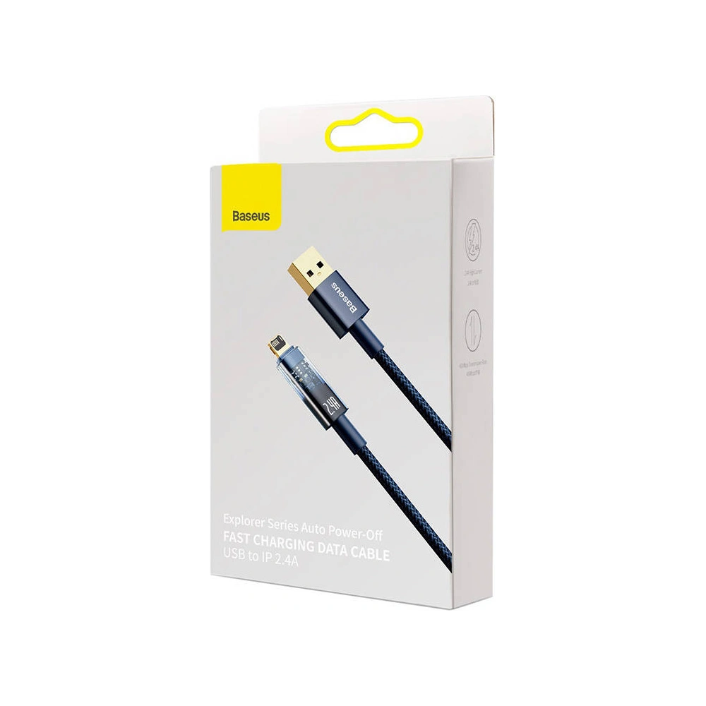 Hurtownia GSM - Kabel Baseus Explorer USB - Lightning 2.4A 1m (niebieski) - BSU3376BLU - {ean13} - Hurt