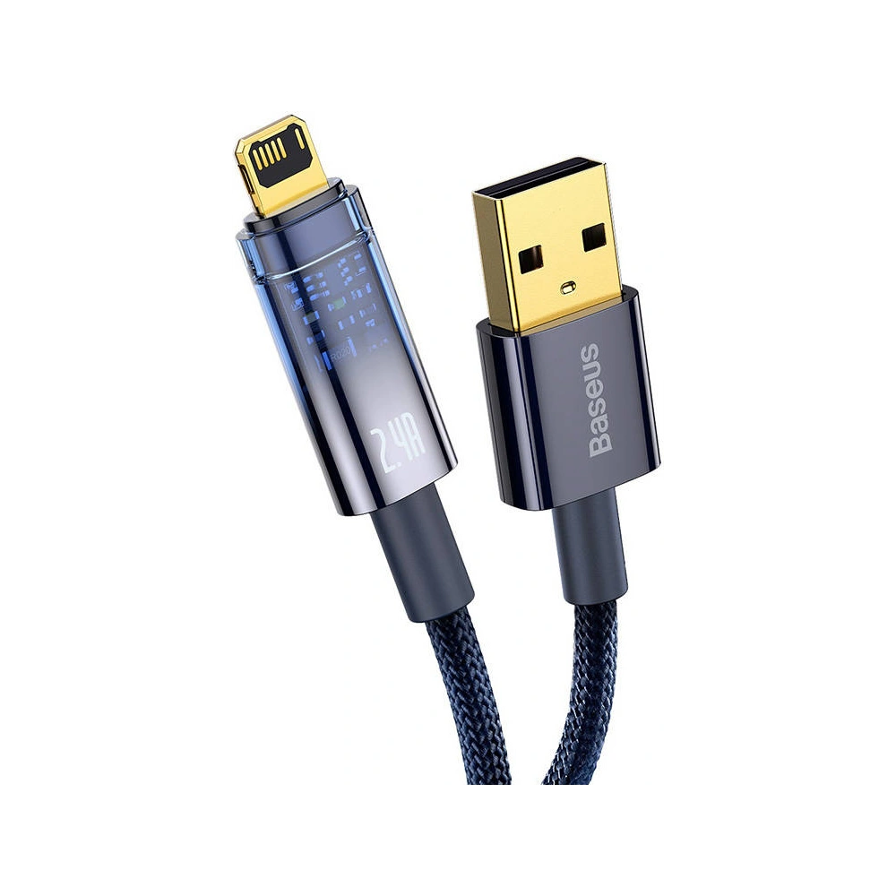 Hurtownia GSM - Kabel Baseus Explorer USB - Lightning 2.4A 1m (niebieski) - BSU3376BLU - {ean13} - Hurt