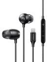 UGREEN EP104 MFI wired in-ear headphones with 1.15m Lightning connector black