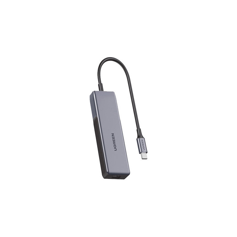 Ugreen Distributor - 6957303876044 - UGR1294BLK - UGREEN CM312 adapter USB Type C adapter (male) - Ethernet RJ-45 (female) 5Gbps black - B2B homescreen