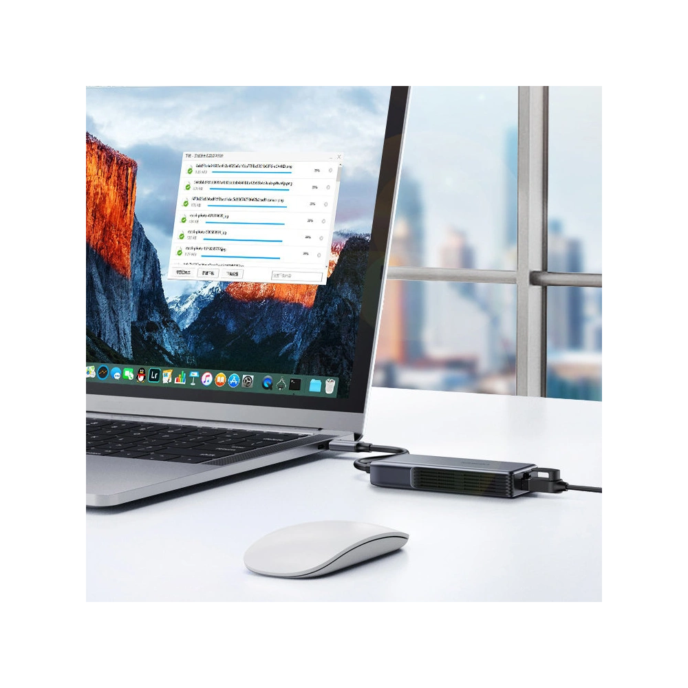 Hurtownia GSM - Adapter UGREEN CM312 USB-C - Ethernet RJ-45 5Gbps černý - UGR1294BLK - {ean13} - Hurt