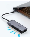 Wholesale UGREEN CM312 adapter USB Type C adapter (male) - Ethernet RJ-45 (female) 5Gbps black - UGR1294BLK - {ean13} - Hurt