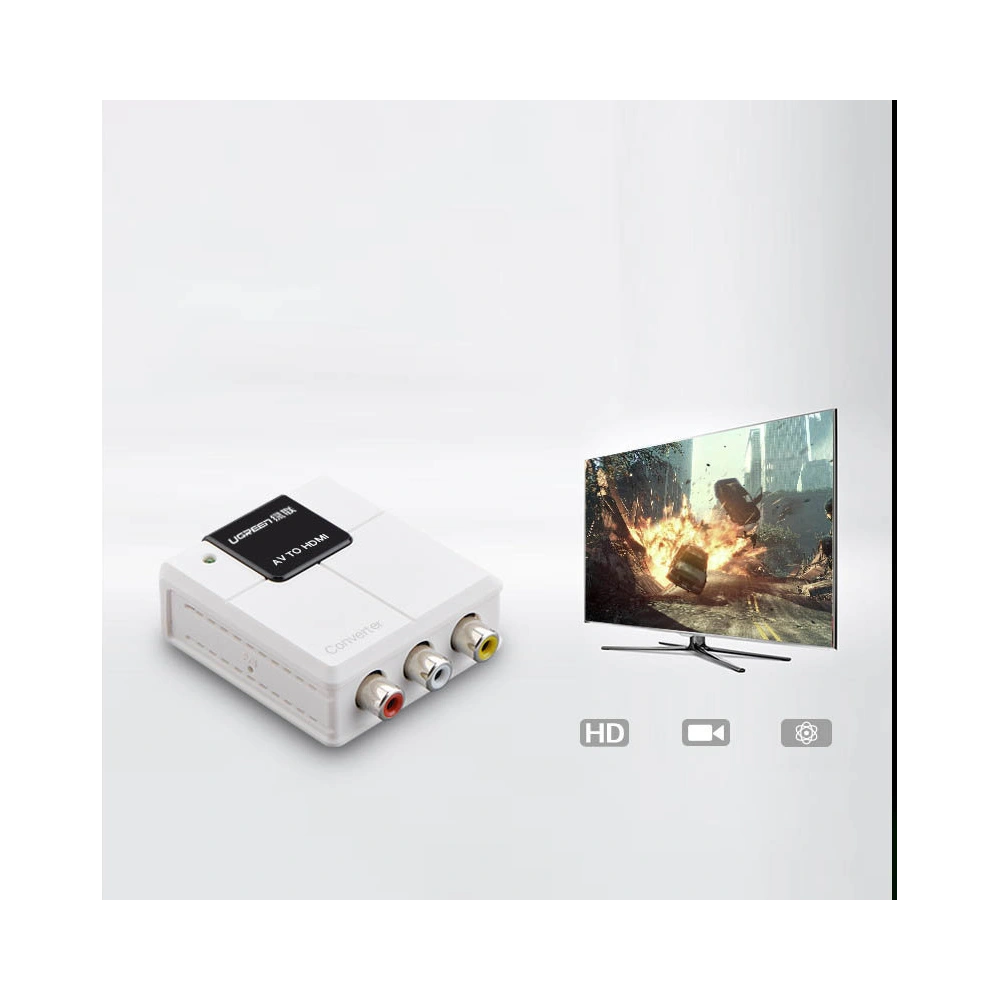 Wholesale UGREEN converter of analog-to-digital audio-video signal RCA - HDMI white - UGR1295WHT - {ean13} - Hurt