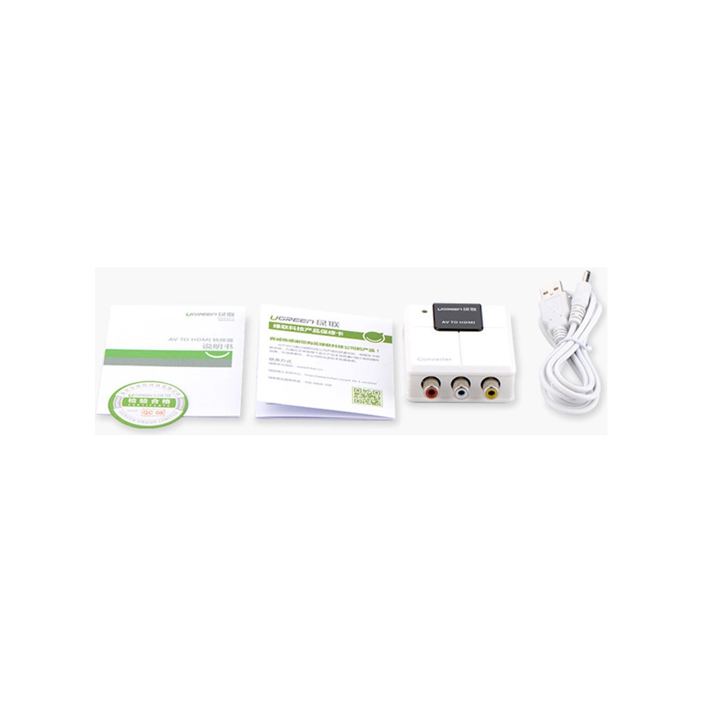 Hurtownia GSM - Konvertor UGREEN analogově-digitálního audio-video signálu RCA - HDMI bílý - UGR1295WHT - {ean13} - Hurt