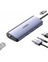 Hurtownia GSM - Adapter HUB UGREEN CM252 USB- C - 3 x USB / Ethernet RJ-45 / microUSB szary - UGR1299GRY - {ean13} - Hurt