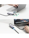 Hurtownia GSM - Adapter HUB UGREEN CM252 USB- C - 3 x USB / Ethernet RJ-45 / microUSB szary - UGR1299GRY - {ean13} - Hurt