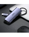 Hurtownia GSM - Adapter HUB UGREEN CM252 USB- C - 3 x USB / Ethernet RJ-45 / microUSB szary - UGR1299GRY - {ean13} - Hurt