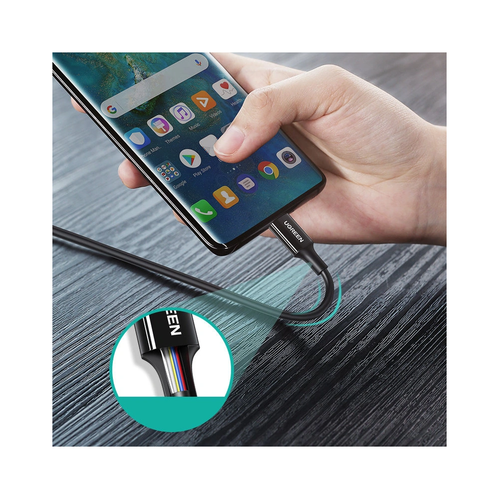 Hurtownia GSM - Kabel UGREEN US300 USB-C - USB-C PD 100W 5A 2m bílý - UGR1300WHT - {ean13} - Hurt