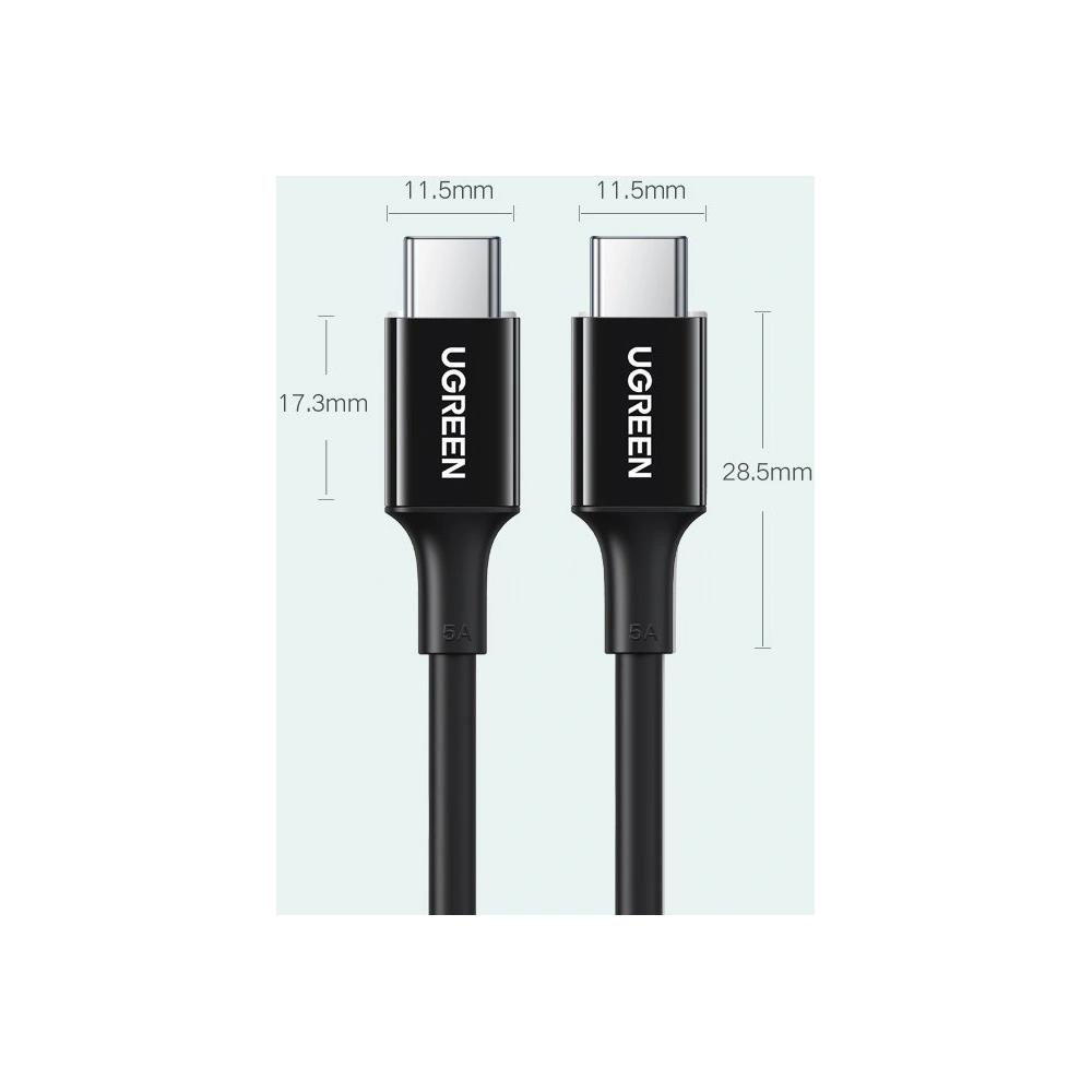 Hurtownia GSM - Kabel UGREEN US300 USB-C - USB-C PD 100W 5A 2m bílý - UGR1300WHT - {ean13} - Hurt