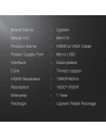 Hurtownia GSM - Konvertor UGREEN MM101 HDMI - VGA s napájením microUSB 1.5m černý - UGR1301BLK - {ean13} - Hurt