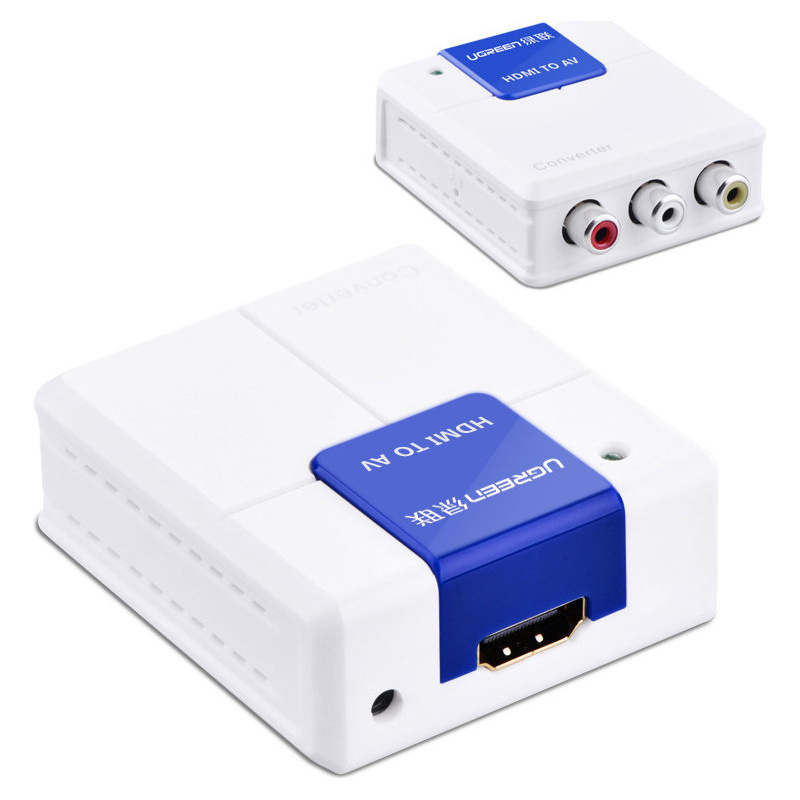 Ugreen Distributor - 6957303842230 - UGR1302WHT - UGREEN adapter converter HDMI - AV (RCA) white - B2B homescreen