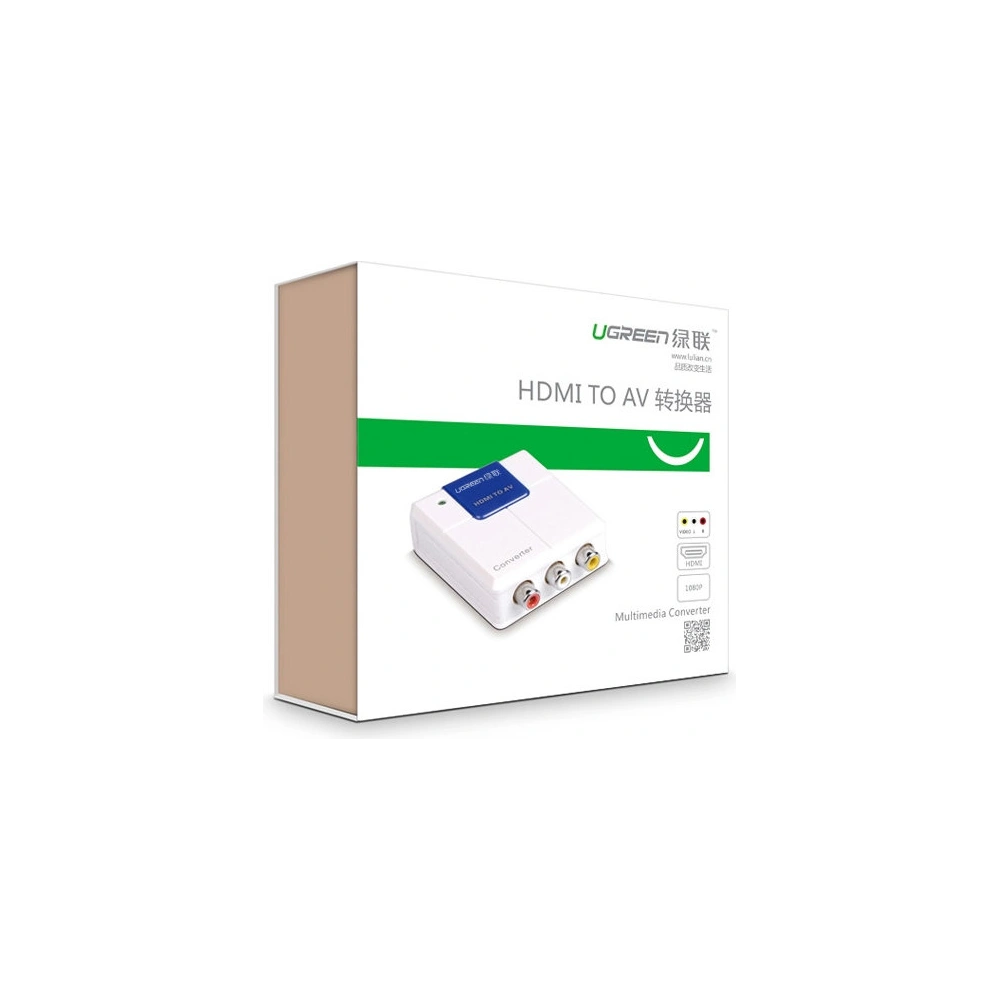 Hurtownia GSM - Konvertor UGREEN HDMI - AV (RCA) bílý - UGR1302WHT - {ean13} - Hurt
