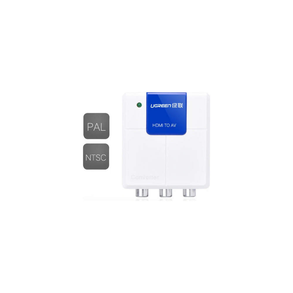 Wholesale UGREEN adapter converter HDMI - AV (RCA) white - UGR1302WHT - {ean13} - Hurt