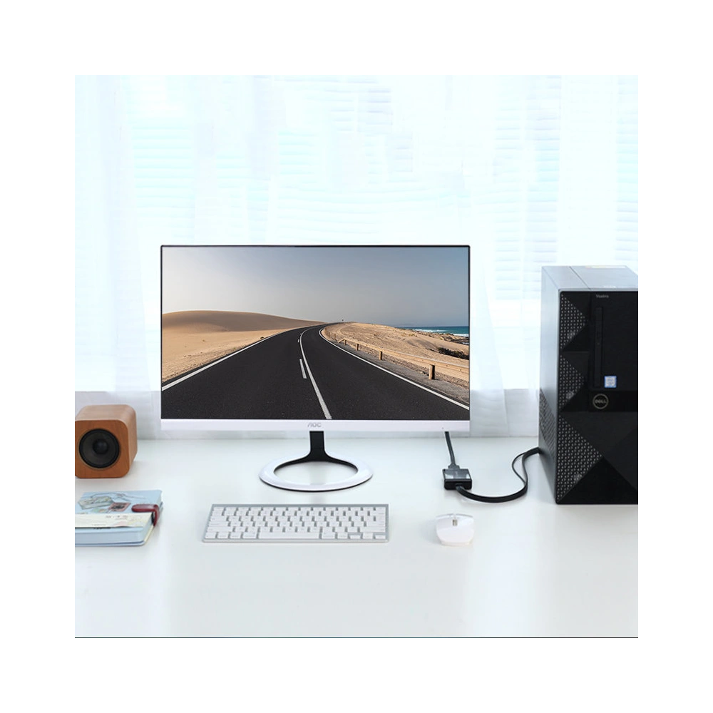 Hurtownia GSM - Adaptér jednosměrný UGREEN MM107 HDMI (samec) - Display Port (samice) + USB (pro napájení) 0,5m černý - UGR1305BLK - {ean13} - Hurt