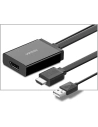Hurtownia GSM - Adapter jednokierunkowy UGREEN MM107 HDMI (męski) - Display Port (żeński) + USB (do zasilania) 0,5m czarny - UGR1305BLK - {ean13} - Hurt