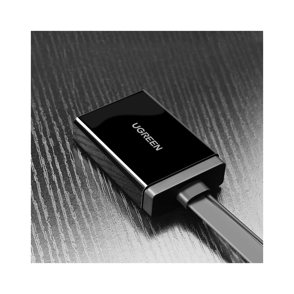 Wholesale UGREEN MM107 unidirectional HDMI adapter (male) - Display Port (female) + USB (for power supply) video adapter 0.5m black - UGR1305BLK - {ean13} - Hurt