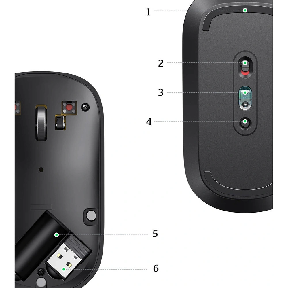 Hurtownia GSM - Mysz bezprzewodowa UGREEN MU001 USB zielony - UGR1309GRN - {ean13} - Hurt