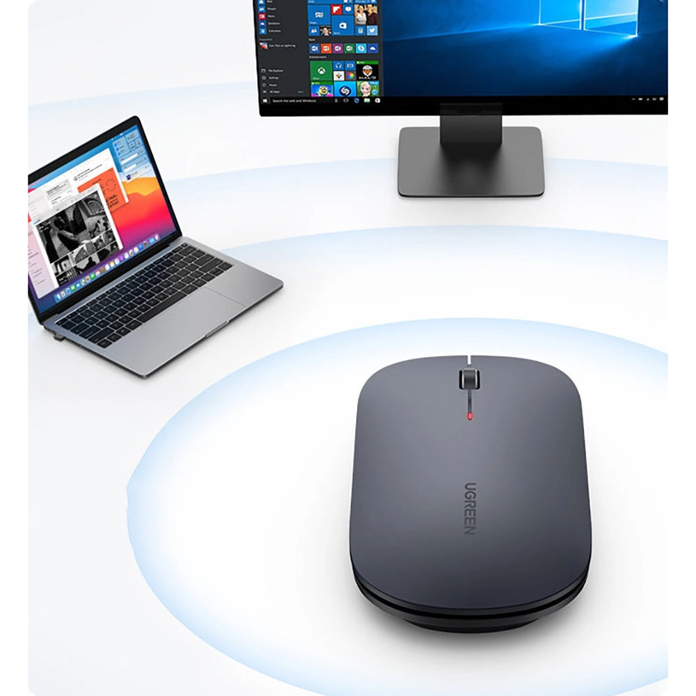 Wholesale UGREEN MU001 handy wireless USB mouse green - UGR1309GRN - {ean13} - Hurt