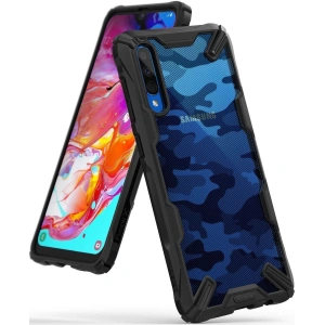 Etui Ringke Fusion-X Design Samsung Galaxy A70 Camo (Moro) Black